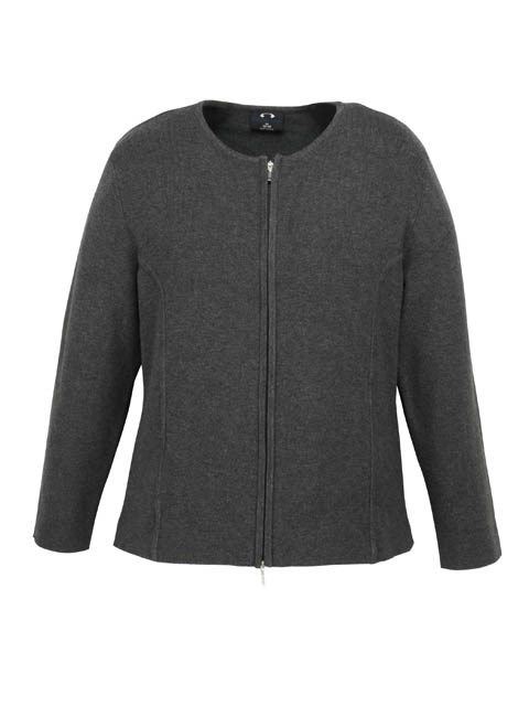 FLC3505 Zip Cardigan - Charcoal