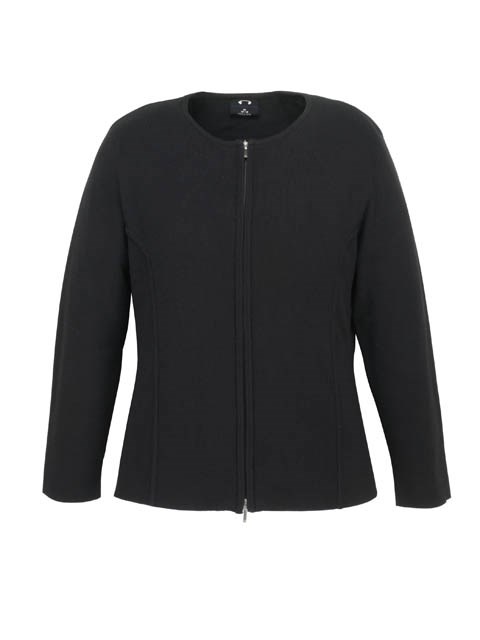 FLC3505 Zip Cardigan - Black