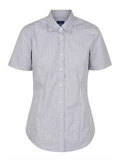 G1637WS Gingham S/S - Grey