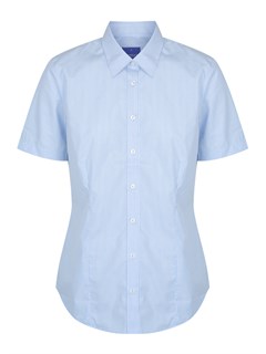 G1637WS Gingham S/S - Sky