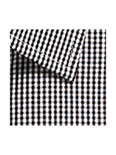 G1637WS Gingham S/S - Black