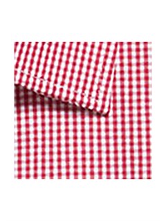 G1637WS Gingham S/S - Crimson
