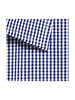 G1637WS Gingham S/S - Navy