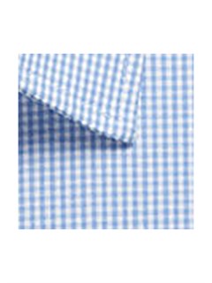 G1637WS Gingham S/S - Sky