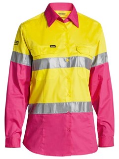 BL6696T L/Weight L/S Tape - Ylw/Pnk