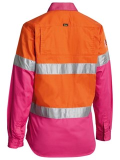 BL6696T L/Weight L/S Tape - Org/Pnk