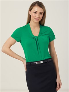 CATUFS Twist Neck Top - Emerald