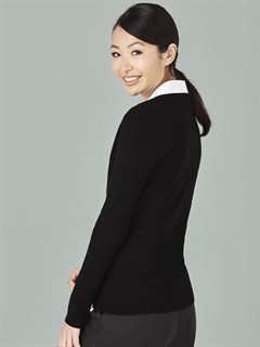 FLC3505 Zip Cardigan - Black