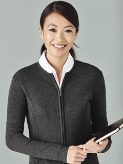 FLC3505 Zip Cardigan - Charcoal