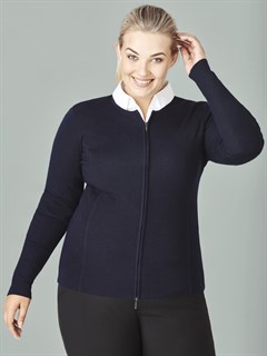 FLC3505 Zip Cardigan - Navy