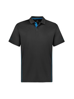 FP200MS Balance Polo - Grey/Cyan