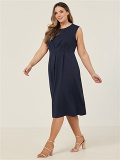 CAT69T Stretch Dress S/Less - Navy
