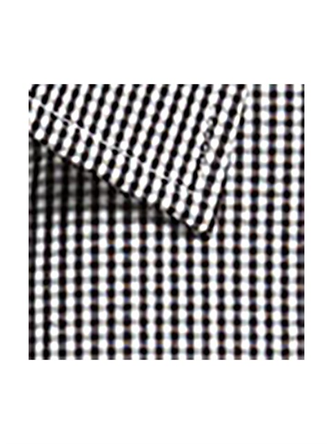 G1637WS Gingham S/S - Black