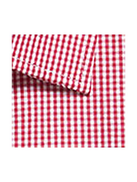 G1637WS Gingham S/S - Crimson