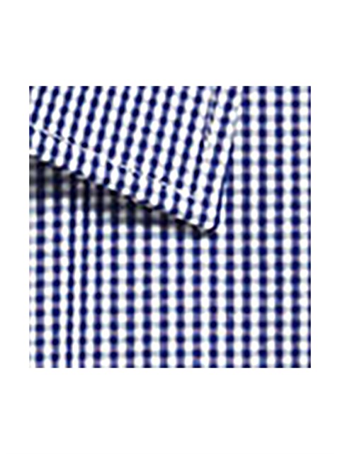 G1637WS Gingham S/S - Navy