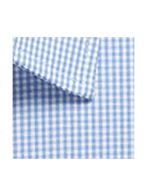 G1637WS Gingham S/S - Sky