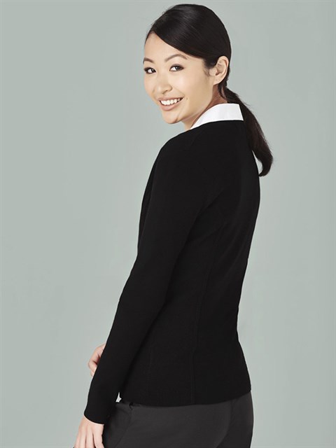 FLC3505 Zip Cardigan - Black