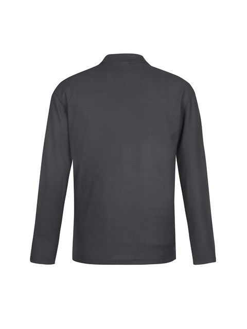 FP400ML Crew Polo L/S - Charcoal